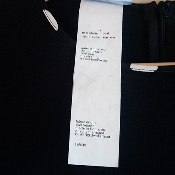 Akris Punto 6 Black Long Sleeve Polka Dot Top - Picture 6 of 7